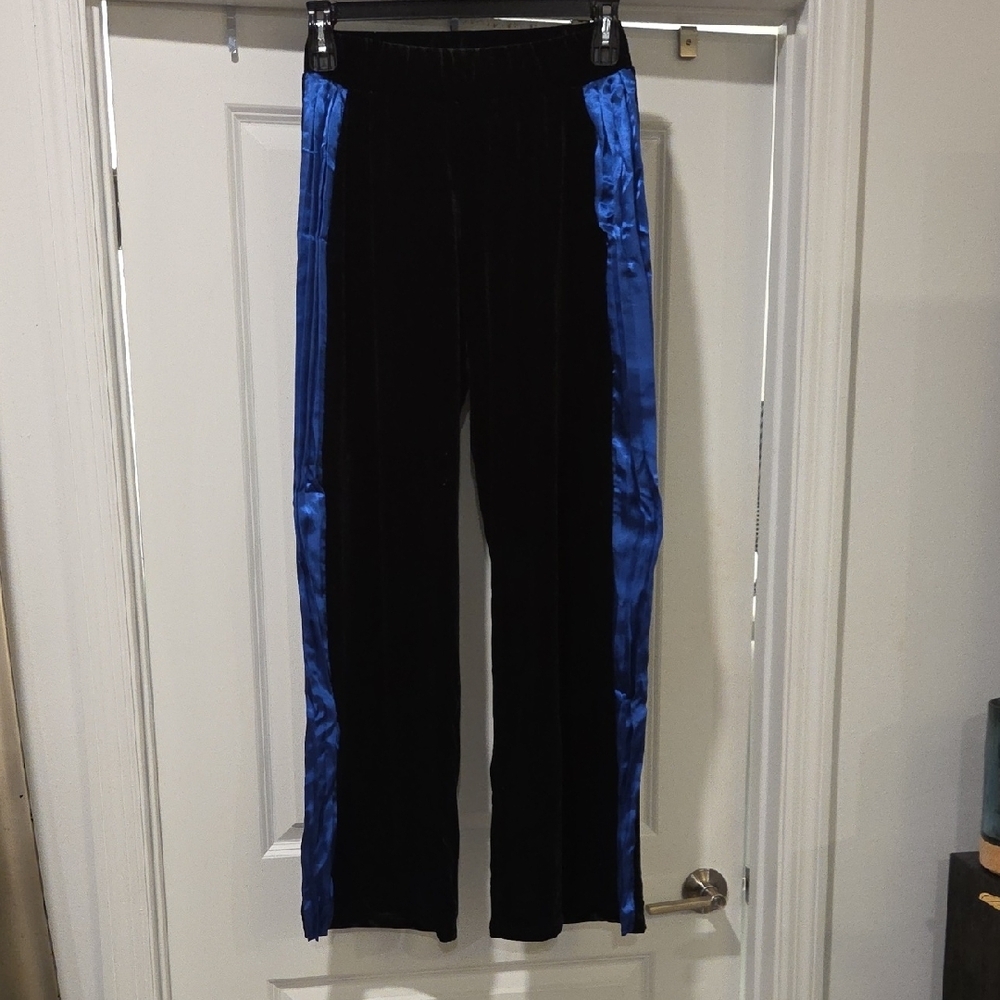 R.C.G. Women's Wide Leg Pants - Black and Blue Size XS, New With Tags!